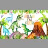 Dinosaur 4th Birthday Decorations Roar I’m Four Dinosaur Birthday Party Banner Backdrop Dinosaur Party Supplies for Boys 4th Dino Bday Decor