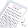 Premade Fans Eyelash Extensions 4D-D-0.10-9-16mix Premade Volume Lash Extensions Pointed Base Fans 0.07 Premade Volume Fans C D Curl(4D-D-0.10,9-16mix)