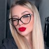 LJCZKA Blue Light Blocking Glasses Women Anti Eye satrain Computer Cat eye Eyeglasses Cateye Clear Frame (Black+Red)