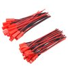 JJHXSM 40pcs JST Plug Connector Red Black 100mm 22AWG 2 Pin Plug Female Male Connectors for RC Toys Battery