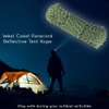 West Coast Paracord Reflective Tent Guyline Nylon Cord Rope for Outdoor Camping, Tent 50 Feet (Green)