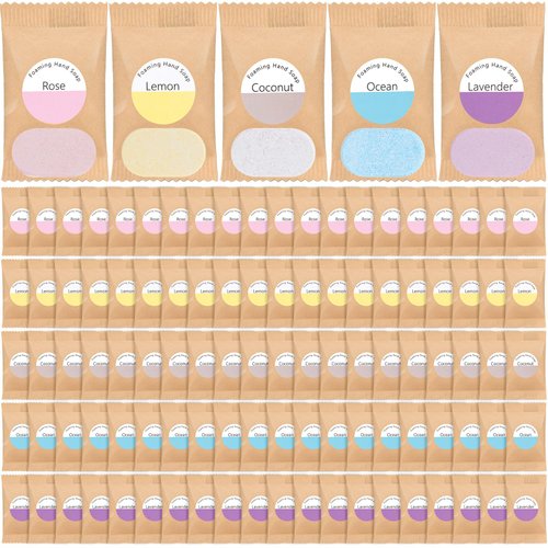 Swiffen 25 Count Foaming Hand Soap Tablet Refills Variety Fragrance Soap Refills Hand Soap Cleaning Products Makes 9 Fl oz Bottles Lemon Coconut Oceanic Lavender Rose Scented
