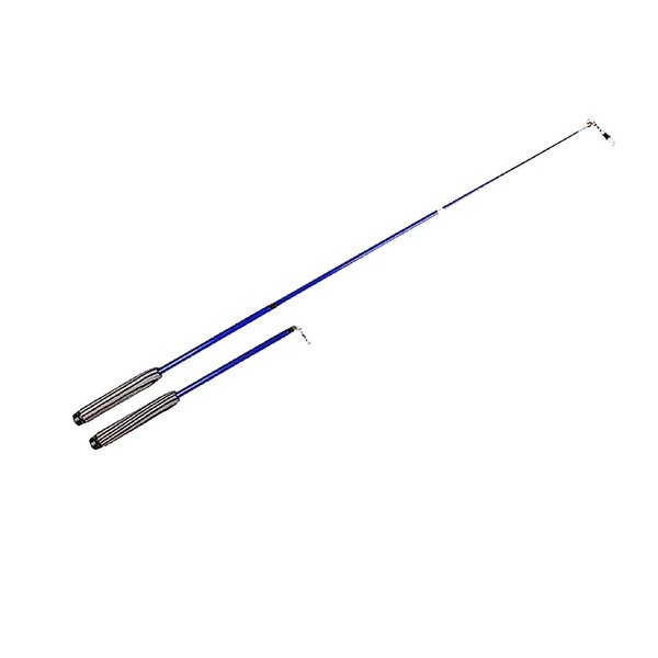 DSJUGGLING One Pair of 90cm Blue Fiberglass Wand with Foam Handles & Rolling Fishing Swivel Great for Cat Teaser, Dance Ribbon or Dragon Ribbon Streamer Flinging Equipment Pole (90cm)
