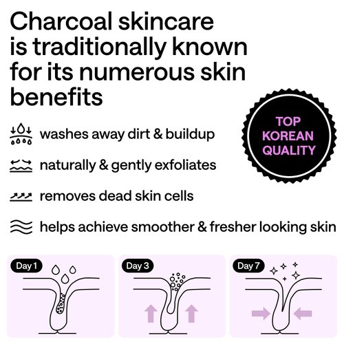 Charcoal Face Mask Peel Off for Women, Men - Blackhead Remover Mask - Charcoal Peel Off Face Mask Skin Care - Korean Skin Care Mask - Black Head Remover for Face - Deep Pore Mask - Face Masks Skincare