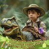 Fygurso Dinosaur Walkie Talkies for Kids, Kids Toys for Boys Girls Aged 3 to 8 Years Old for Outdoor Adventure, Camping, Halloween, Christmas, Birthday Gifts (Purple, 3280 FT Talk Range, 2 Pack)