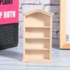 1:12 Miniature Doll Furniture, Wooden Dollhouse Miniature Simulated Bookshelf Model for Dolls Furniture Accessory Furniture Toy Decoration Accessory for Dollhouse(Bookshelf)