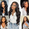 12A Brazilian Human Hair Bundles Body Wave 28 inch Single Bundle Virgin Hair Bundles Body Wave Bundles Human Hair 100G Natural Black Hair Extensions