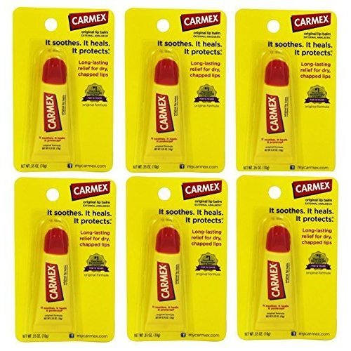 Carmex Soothing Lip Balm, 0.35-oz. Squeezable Tubes (Value 6 Pack)