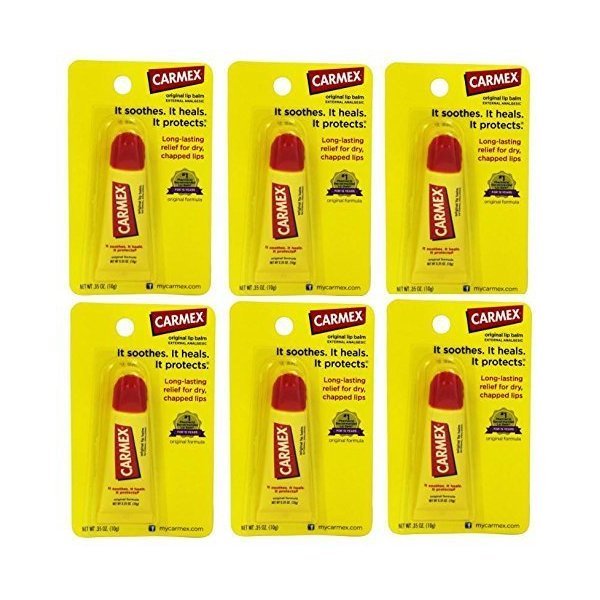 Carmex Soothing Lip Balm, 0.35-oz. Squeezable Tubes (Value 6 Pack)