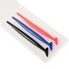 FOSHIO Vinyl Car Wrapping Flexible Micro Squeegee Curves Slot Tint Tool Set 3 in 1 with Different Hardness for Installing Vehicle Wraps and Auto Stickers