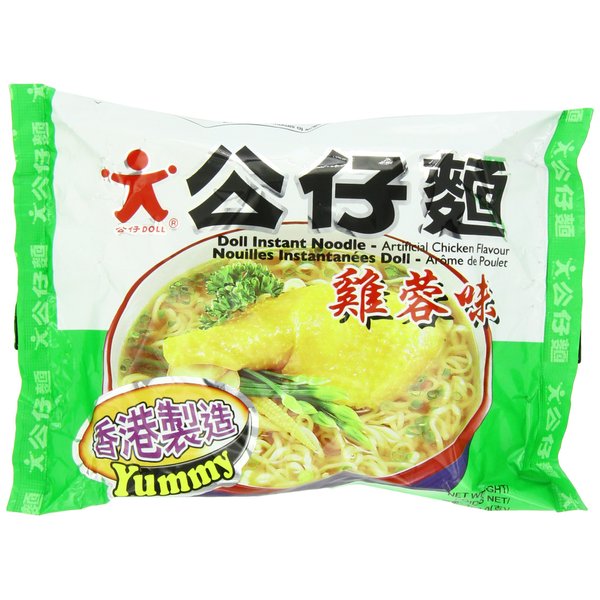 Doll Instant Noodles, Artificial Chicken, 36.63 Ounce (Pack of 5)