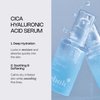 Meebak Cica & Hyaluronic Acid Serum with Vitamin C | Hydrating & Plumping Face Serum | Fine Lines & Dry Skin | Korean Skincare | Suitable for All Skin Types