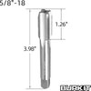 Burkit 5/8"-18 UNF Tap and Die Set, 5/8 x 18 UNF Machine Thread Tap and Round Die Right Hand