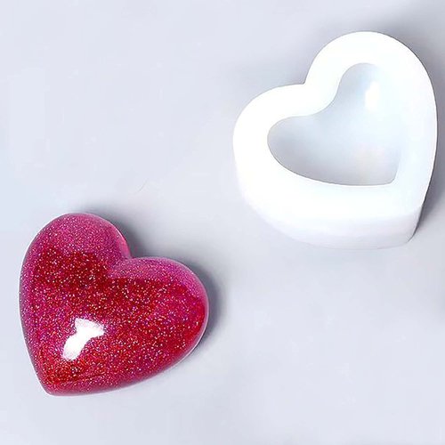 UOUYOO Heart Shape Silicone Mold, Resin Molds,Heart Shape Mold for Making Resin Molds for DIY Crafts