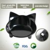 Skrtuan Cat Bowl Cat Food Bowls Non Slip Dog Dish Pet Food Bowls Shallow Water Bowl Cat Feeding Wide Bowls to Stress Relief of Whisker Fatigue Pet Bowl of Dogs Rabbits Puppy(Safe Food-Grade Material)