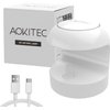 Aokitec UV Light for Nails, Mini UV LED Nail Lamp Portable Quick-Dry 12W Gel Nail Curing Lamp for Gel Polish Resin Glue Gel Extension Gel Manicure Kit for Salon Home DIY Nail Art (White)
