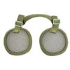 JFFCESTORE Tactical Airsoft Military Paintball Metal Mesh Side Cover with Ear Protection for Fast Helmet (Not Including Helmet)(Green)
