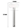 Framendino, 10 Pack Stainless Steel Tube Squeezer Toothpaste Squeezer Keys Dispenser Roller for Toothpaste Cosmetic Silver