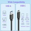 SSSUWP USB3.2 Type A to Type C Cable, USB3.2 Gen2 10Gbps USB-C Data Cable, 60W PD Fast Charging, Android Auto Cable, Compatible with Galaxy S23 S22 S21 Note 20, Pixel, iPad Pro, SSD (6.5FT)