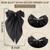 OOTDAY Hair Bows, Big Hair Bows for Women, Hair Ribons, Oversized Long Tail Hair Bow, Cute Hair Accessories for Women Birthday Gifts Kids(Black)