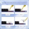 M J JOMAY Eyelash Extensions Easy Fan Volume Lashes Mixed Tray 0.05 C Curl 8-16mm Self Fanning Volume Lashes Automatic Blooming Flower 2D~10D Lashes Long Lasting Blooming Lashes（Mix8-16)