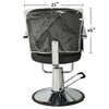 Betty Dain Salon Chair Cover, Protects Spa/Salon Chair Upholstery from Stains, Chemicals, Moisture, and Wear, Square, Fits Most Salon Chairs, Durable Vinyl, Clear