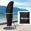 GEMITTO Patio Umbrella Cover, Outdoor Umbrella Cover with Zipper & Rod — Offset Umbrella Cover Patio Umbrella Covers Waterproof for 9 - 13ft Cantilever Umbrella (420D Oxford)