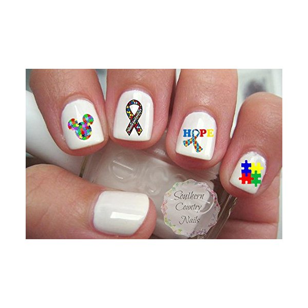 Autism Awareness Nail Art Decals