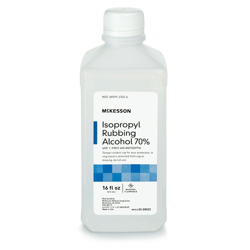 McKesson 70% Isopropyl Rubbing Alcohol - First Aid Antiseptic - 16 oz, 1 count