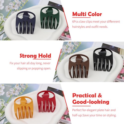 Flat Hair Clips for Women Flat Claw Clips for Thick Hair Flat Clips for Hair Hair Claw Clips for Women Lay Flat Claw Clip French Claw Clip French Hair Clips Hair Claw Clips for Thin Hair