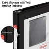 Staples 580932 1/2-Inch Standard 5-1/2-Inch x 8-1/2-Inch Mini View Binder with Round Rings Black