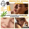 Mineral Sunscreen Setting Powder Makeup,SPF 50+ PA++++,Lightweight Breathable Translucent Brush Powder for All Skin,Matte Long Lasting Oil Control Concealer