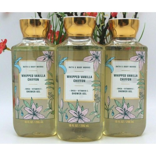3 Whipped Vanilla Chiffon Shower Gel Bath Body Wash