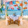 Clabby 30 Pcs Tropical Fish Hanging Swirls Under the Sea Party Decorations Ceiling Decor Ocean Themed Party Mermaid Creatures Beach Party Supplies Under the Sea Decor(Mixed Style)