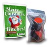 Merry Christmas Btches Bath Bombs - Funny Bath Gift for Women and Men - Handcrafted, Black Cherry Scent, Made in America, 2 Count