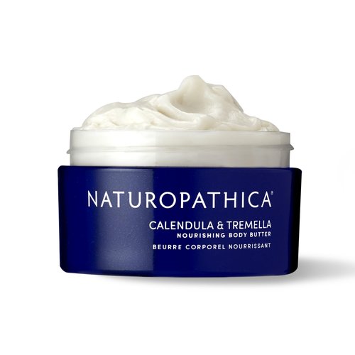 Naturopathica Calendula & Tremella Nourishing Body Butter with Vitamin E, Daily Body Lotion for Dry Skin, Hydrating Body Cream for Men and Women, 6 fl oz