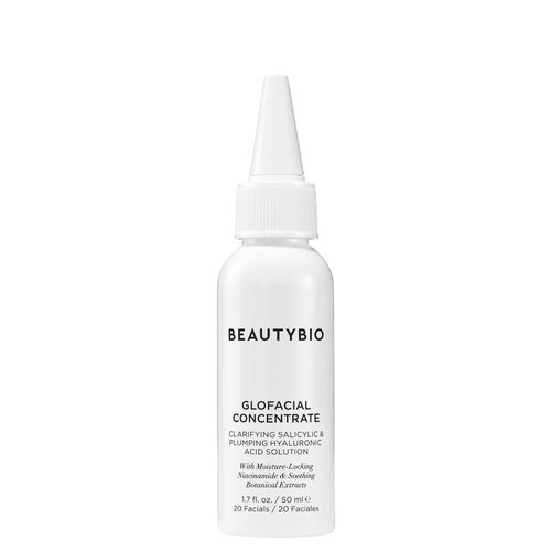 BeautyBio GLOfacial Concentrate. Clarifying Salicylic Acid & Plumping Hyaluronic Acid Solution