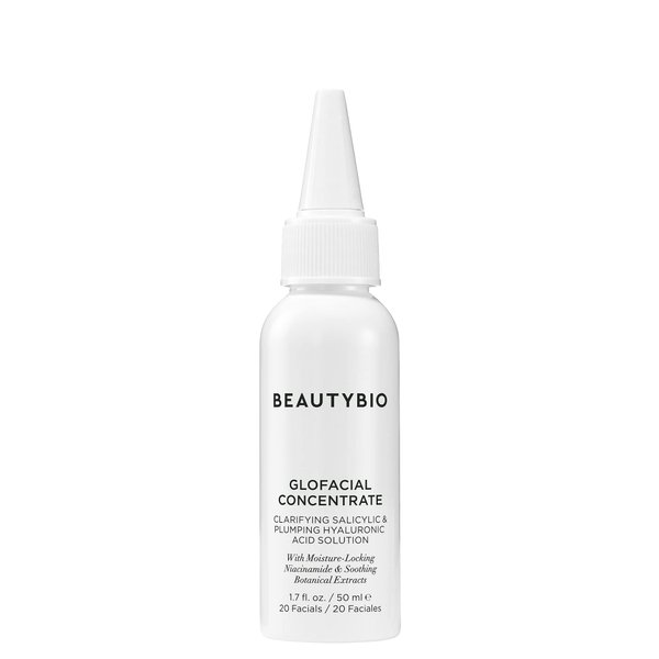 BeautyBio GLOfacial Concentrate. Clarifying Salicylic Acid & Plumping Hyaluronic Acid Solution