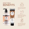Dionis Goat Milk Skincare Creamy Coconut & Oat 8.5oz Hydrating Body Lotion and 3.3oz Hand & Body Moisturizing Travel Size Cream Bundle, Natural Ingredients, Made in the USA, Cruelty Free, Paraben Free