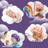 Lolalet 2 PCS Kids Bonnets for Girls, Silk Bonnet for Sleeping Reversible Satin Hat with Wide Elastic Band Night Sleep Caps for Teens Child Girls Curls Braids Natural Hair -Unicorn/Rainbow