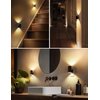 L LOHAS LED Night Light Plug in, Modern Night Lights Plug into Wall, Dusk to Dawn Sensor, Soft White 3000K, 0-100LM Adjustable Brightness, Dimmable Night Lights for Hallway Bedroom Stairway, 2 Pack
