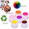 Anself 36 Colors Nail Polish, Paint Kit, Gel Paint with 1 Nail Brush for DIY Nail Art Design