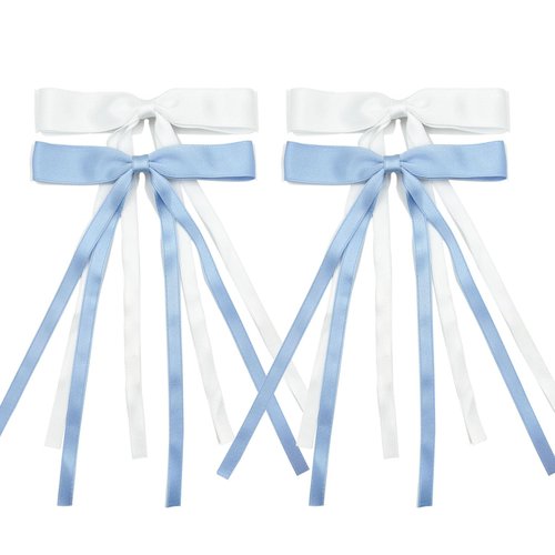 Hair Clips for Women Tassel Ribbon Bowknot With Long Tail, Clip Girl, Solid Accessories Barrettes...