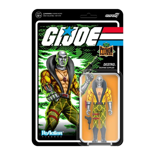 Destro Python Patrol G.I. Joe Super 7 Reaction Action Figure