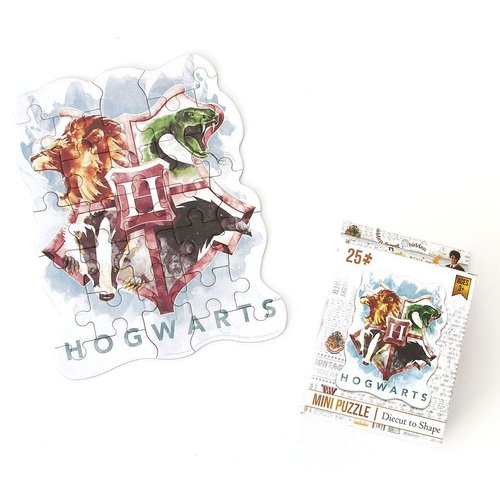 Playhouse Harry Potter Houses of Hogwarts 25-piece Die-Cut Shaped Mini Puzzle for Kids