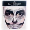 Day of the Death Face Jewels Crystals Face Gems Stick on Halloween Makeup Costume,4-Pack