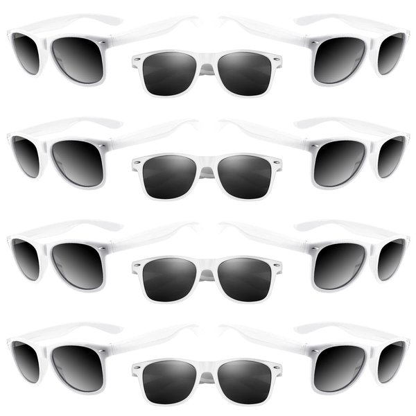 TUPARKA 20 Pack Kids Sunglasses Bulk for Summer Pool Party Favors Birthday Parties Goody Bag Fillers, White