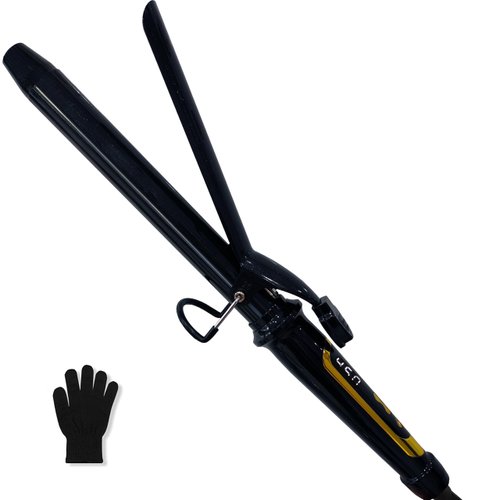 abp 1 Inch Curling Iron Extra Long Barrel with Ceramic Coating for Long/Medium Hair,LED Display Instant Heat up to 450°F with clamp,Hair Waving Style Tool Girls & Women