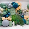 KALOR Retro Bean Green Balloons,100 Pcs 5 Inch Mini Matte Latex Balloons for Balloon Garland Arch, Birthday Decoration, Wedding Party, Baby Shower Decorations