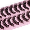 False Eyelashes Wispy Mink Lashes 18mm Strip Lashes Natural Look Fake Eyelashes Curly Soft Cat Eye Lash Pack 10 Pairs by EYDEVRO